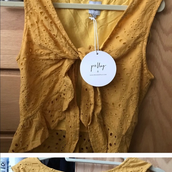 PRINCESS POLLY YELLOW TOP - Picture 3 of 3